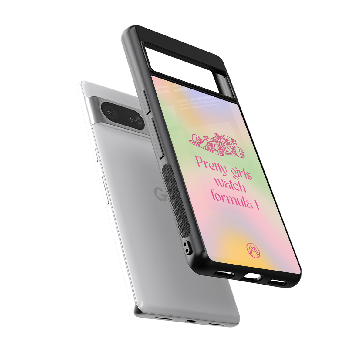 race chic back phone cover | glass case for Google Pixel 8