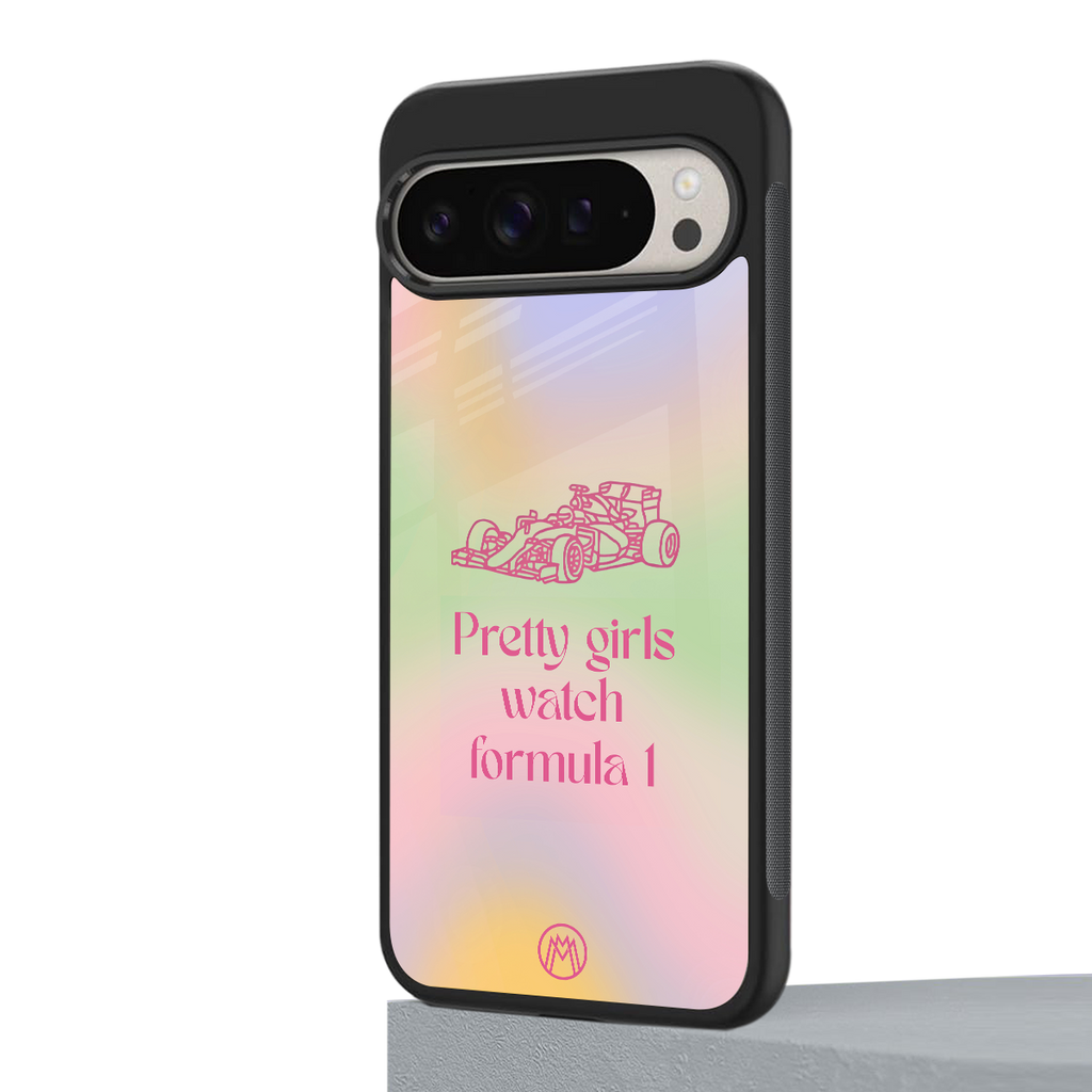 race chic back phone cover | glass case for google pixel 9 pro xl