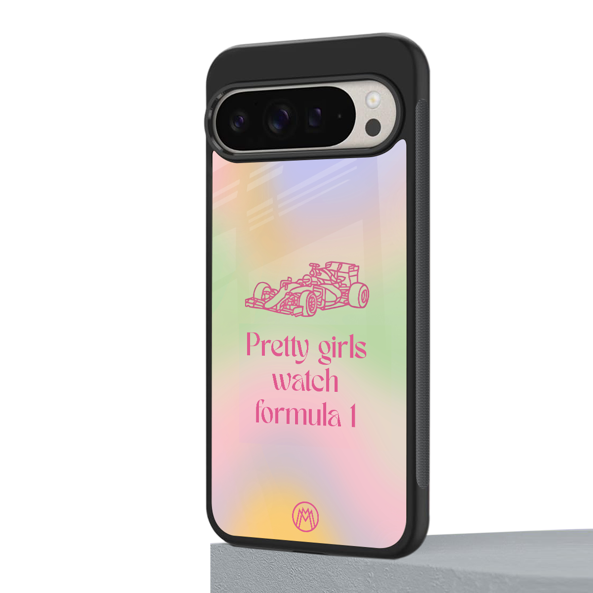 race chic back phone cover | glass case for google pixel 9 pro xl
