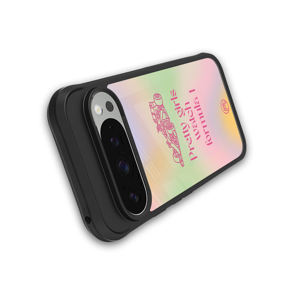 race chic back phone cover | glass case for google pixel 9 pro