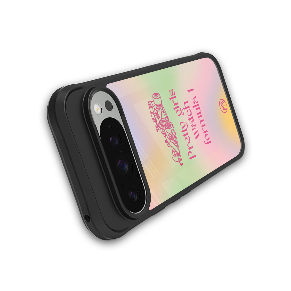 race chic back phone cover | glass case for google pixel 9 pro