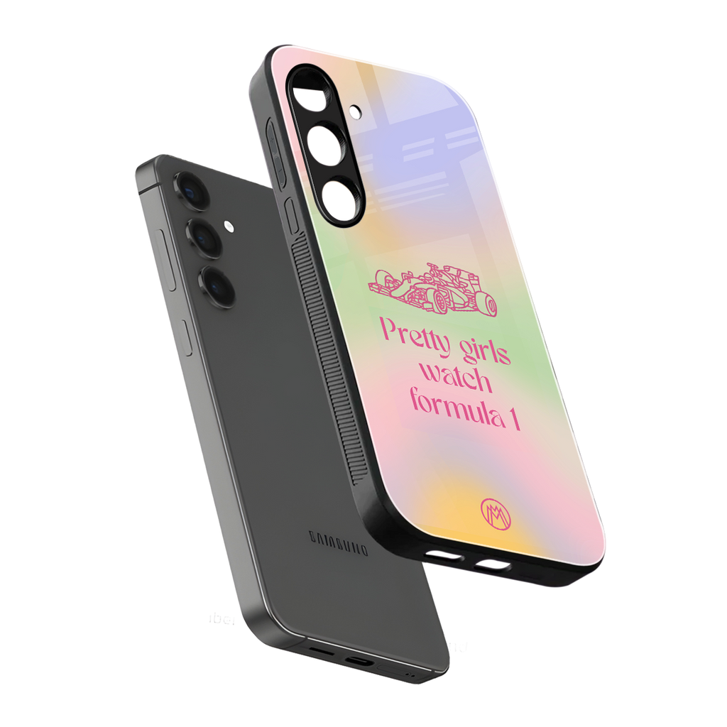 race chic back phone cover | glass case for samsung galaxy s24 plus