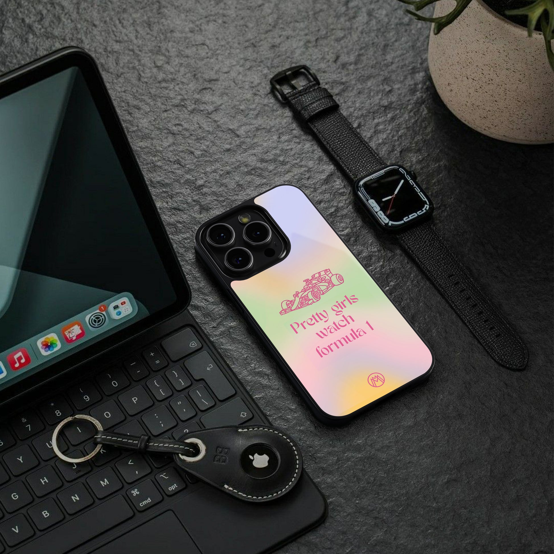 race chic back phone cover | glass case for iphone 16