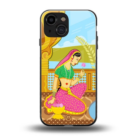 rani back phone cover | glass case for iphone 13 mini