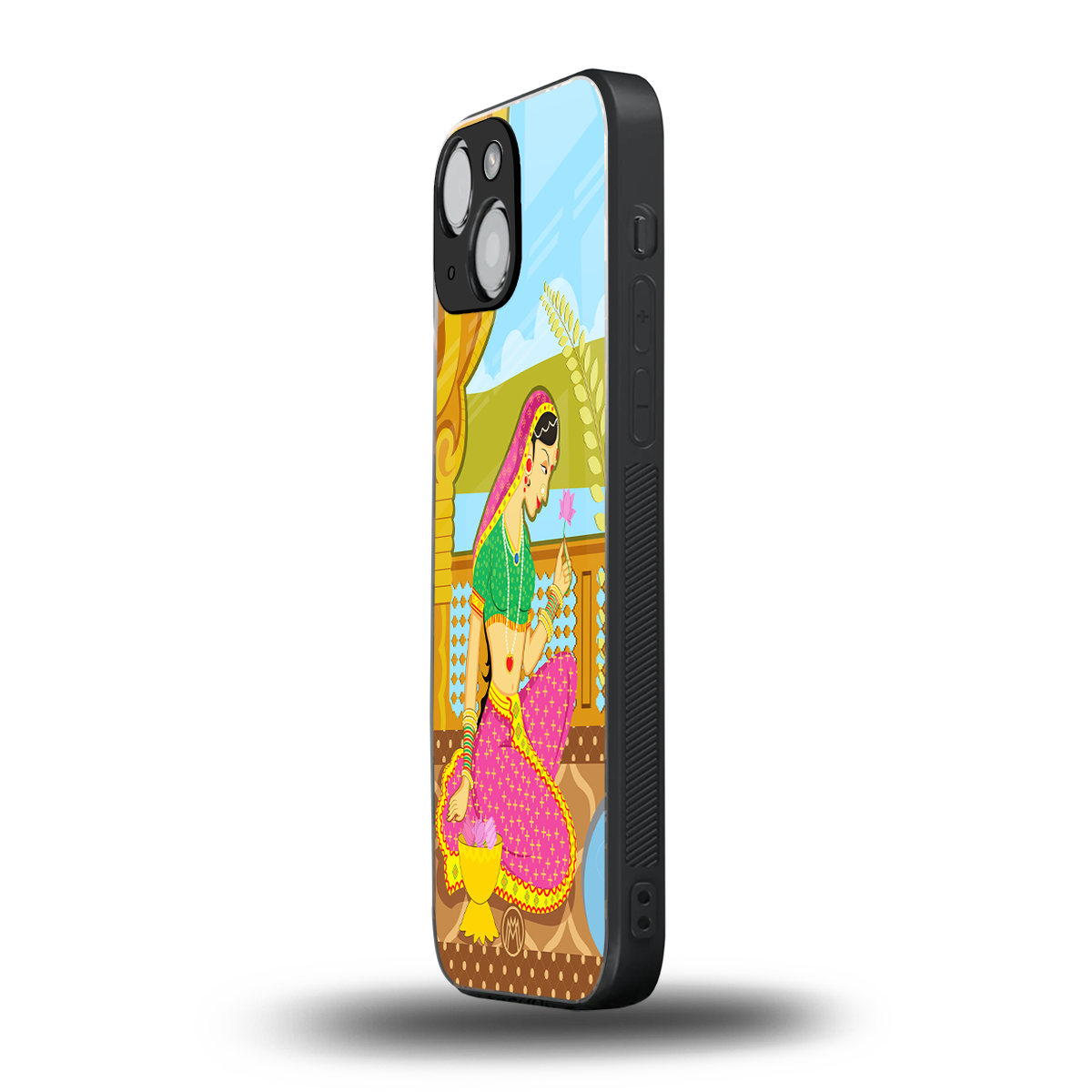 rani back phone cover | glass case for iphone 13 mini