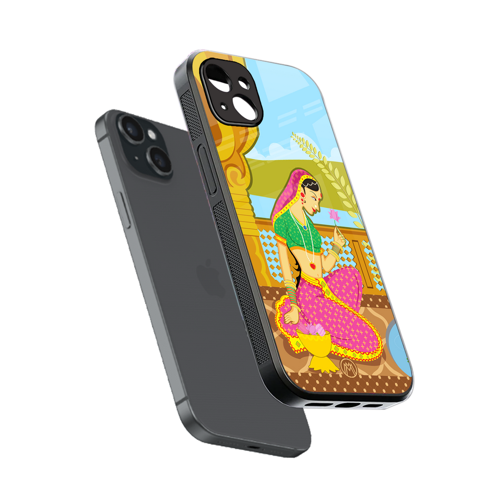 rani back phone cover | glass case for iphone 15 plus