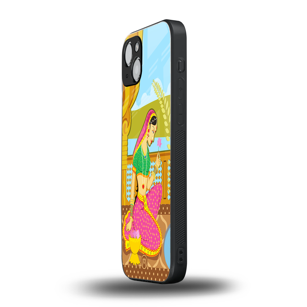 rani back phone cover | glass case for iphone 15 plus