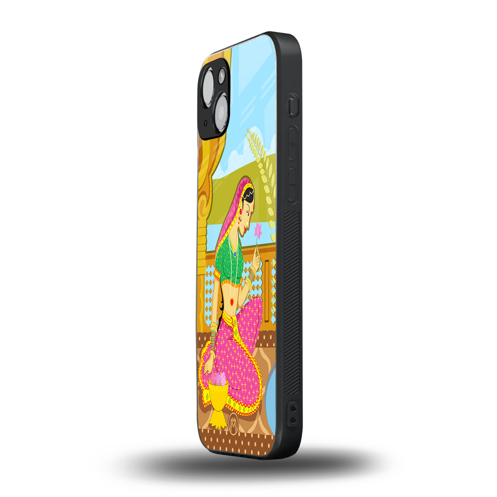 rani back phone cover | glass case for iphone 14 plus