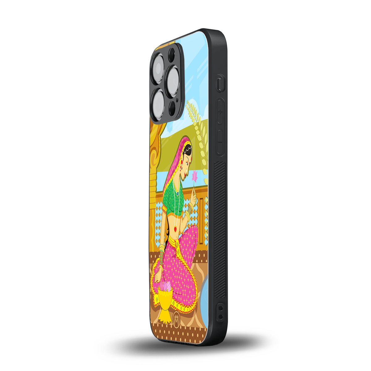 rani back phone cover | glass case for iphone 15 pro