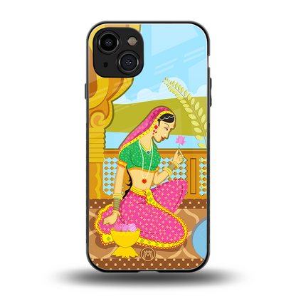 rani back phone cover | glass case for iphone 15