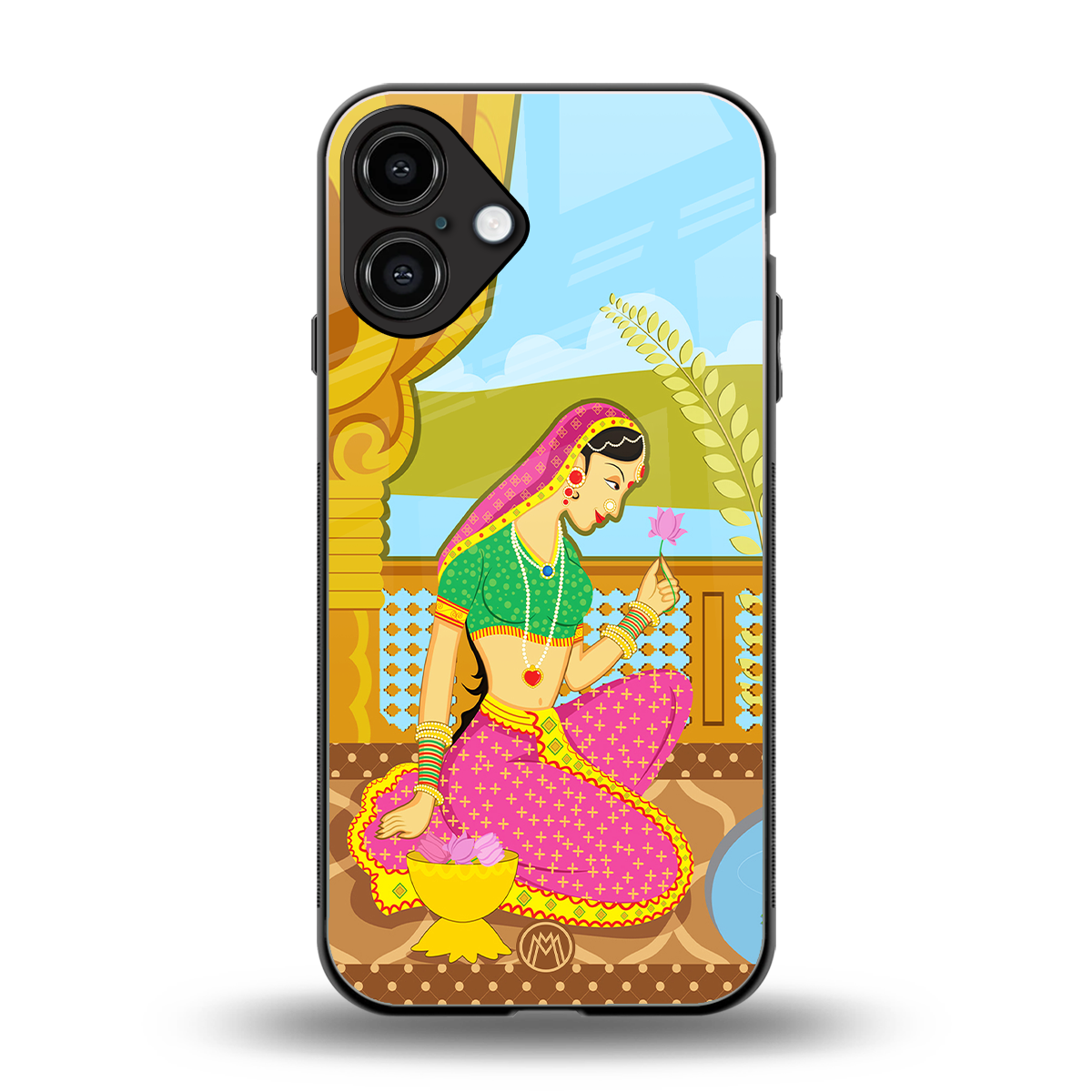 rani back phone cover | glass case for iphone 16 plus