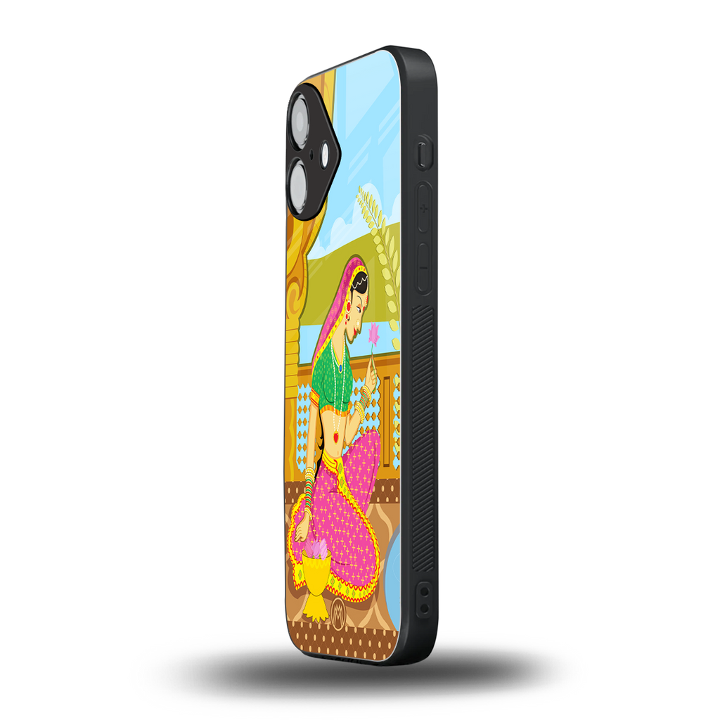 rani back phone cover | glass case for iphone 16 plus