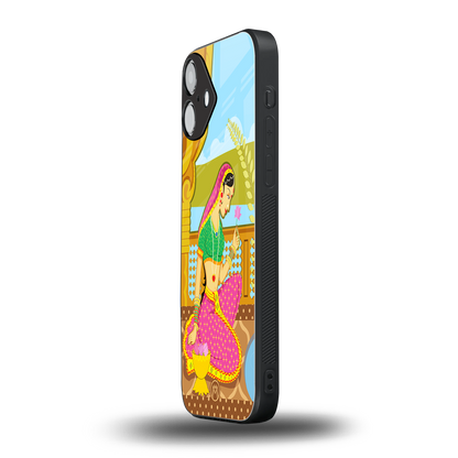 rani back phone cover | glass case for iphone 16 plus