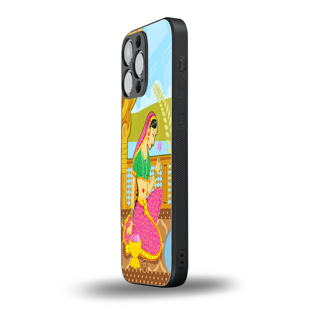 rani back phone cover | glass case for iphone 16 pro max