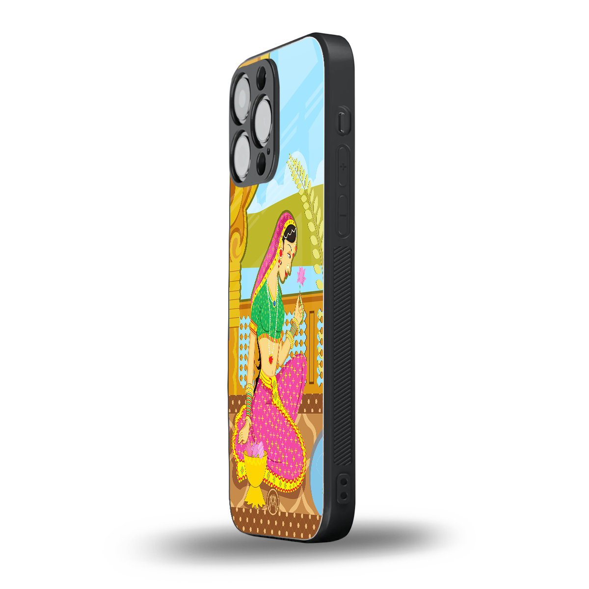 rani back phone cover | glass case for iphone 16 pro max