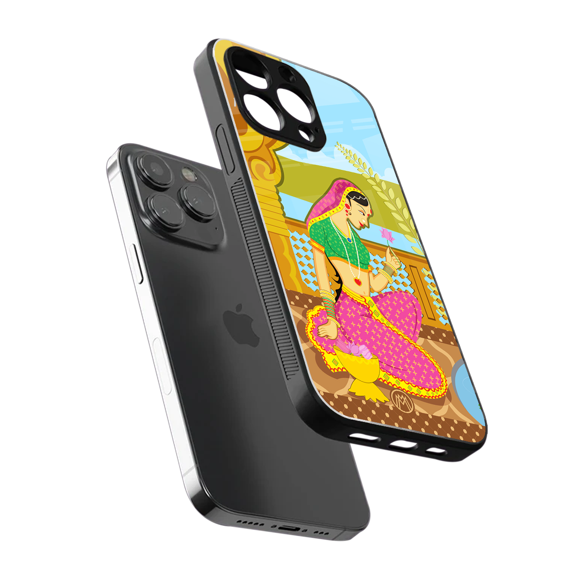 rani back phone cover | glass case for iphone 16 pro