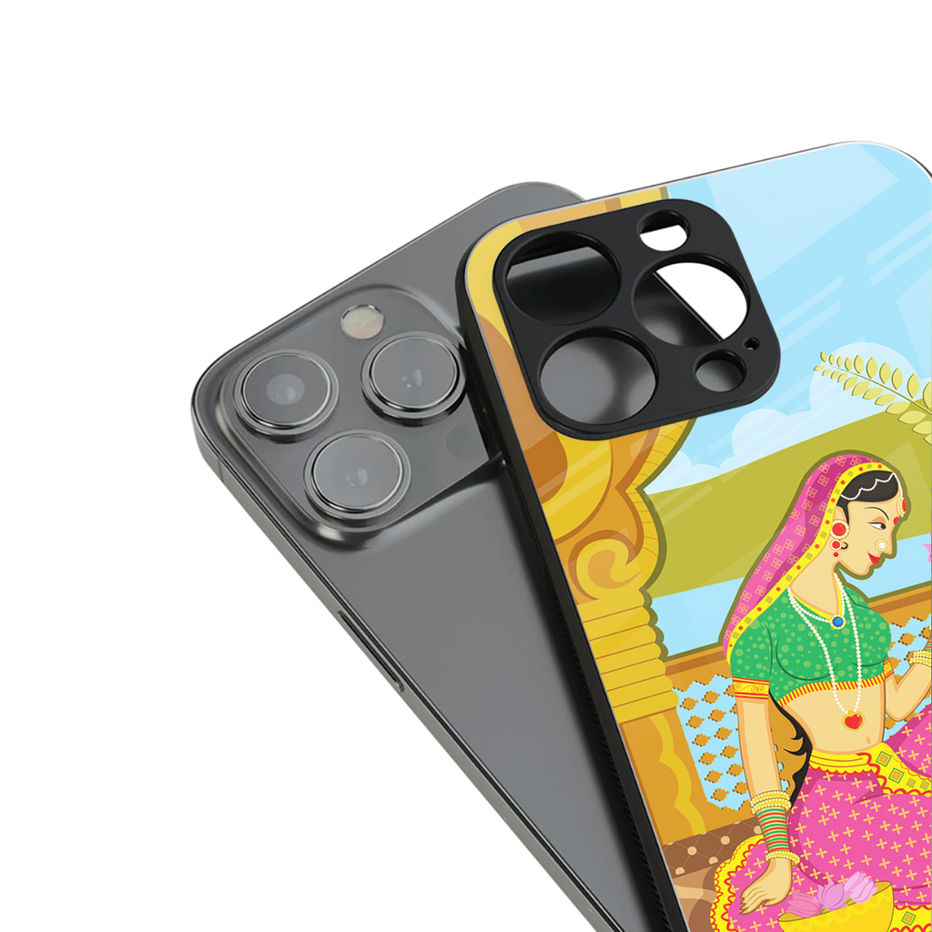 rani back phone cover | glass case for iphone 14 pro max