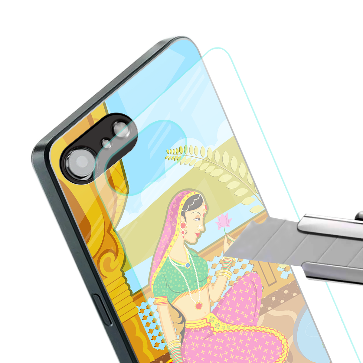 rani back phone cover | glass case for iphone 16e