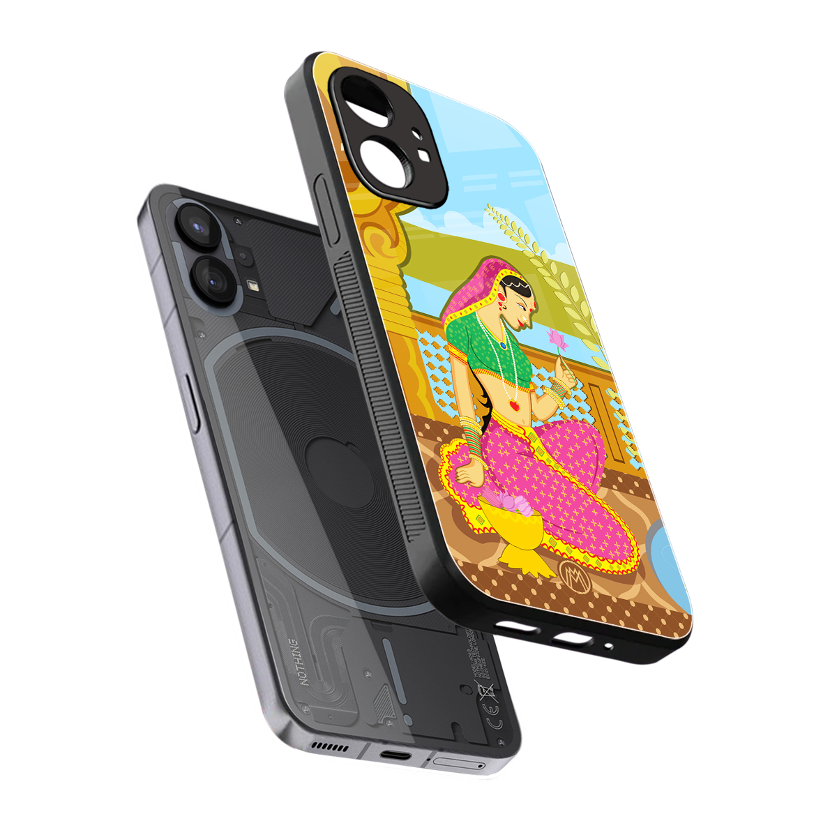 rani back phone cover | glass case for nothing phone 1