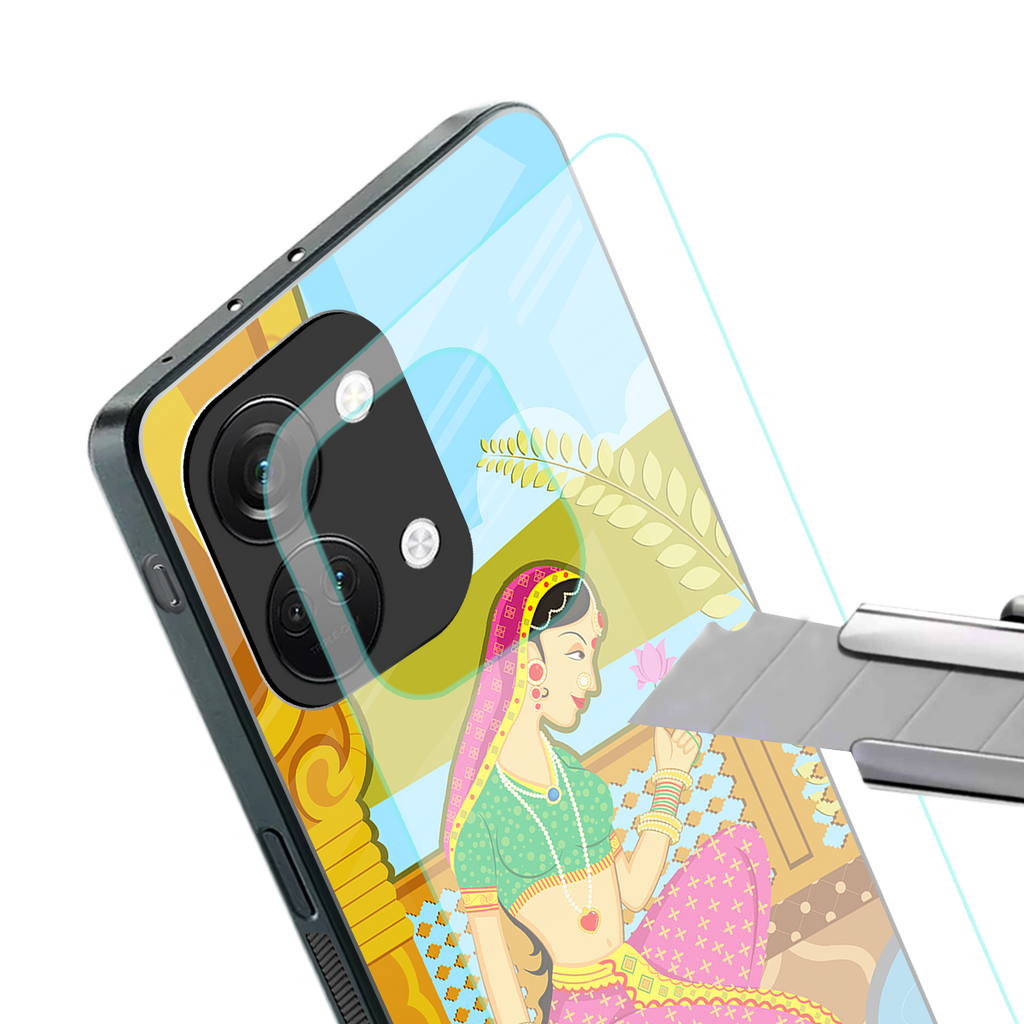 rani back phone cover | glass case for oneplus nord 3