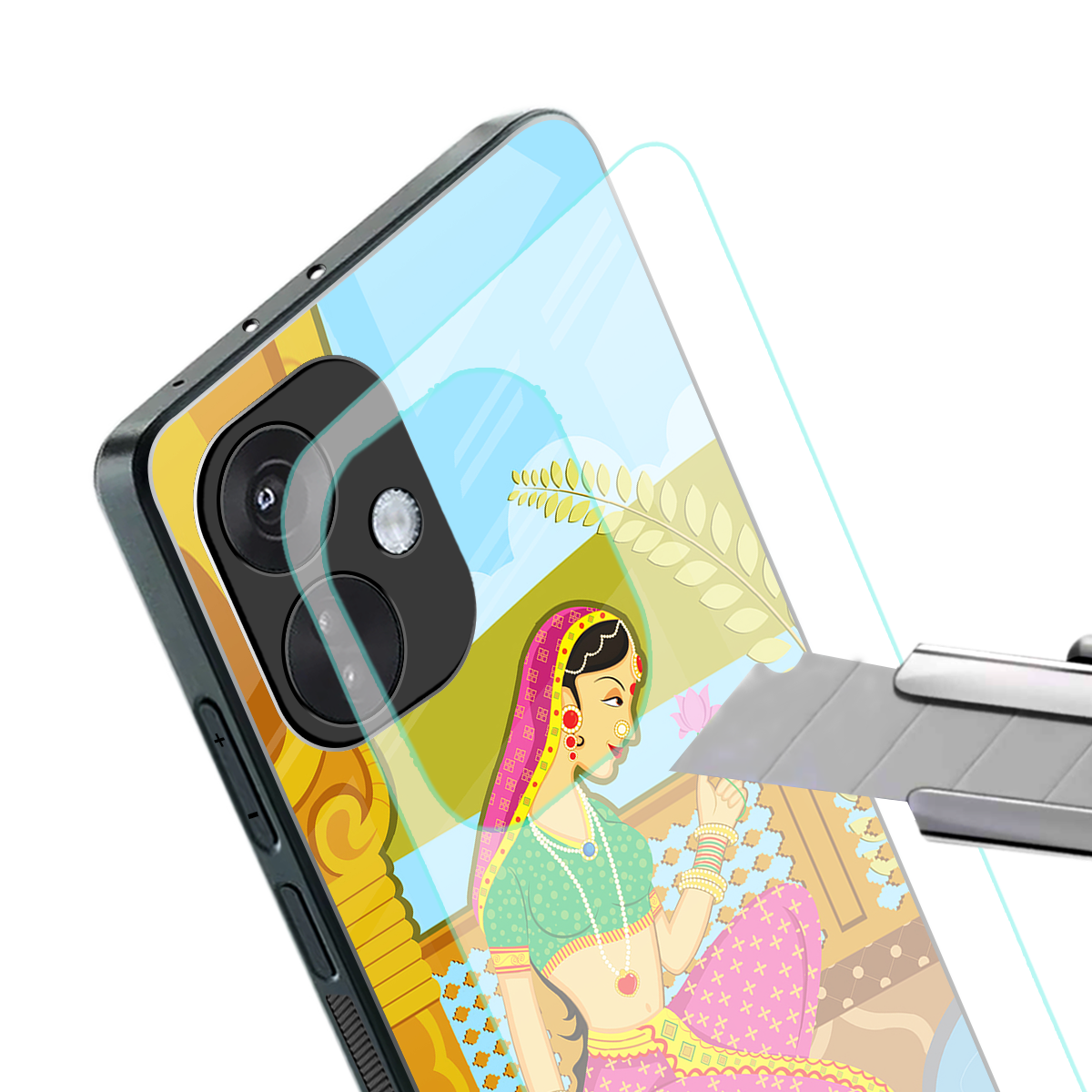 rani back phone cover | glass case for oneplus nord ce 3