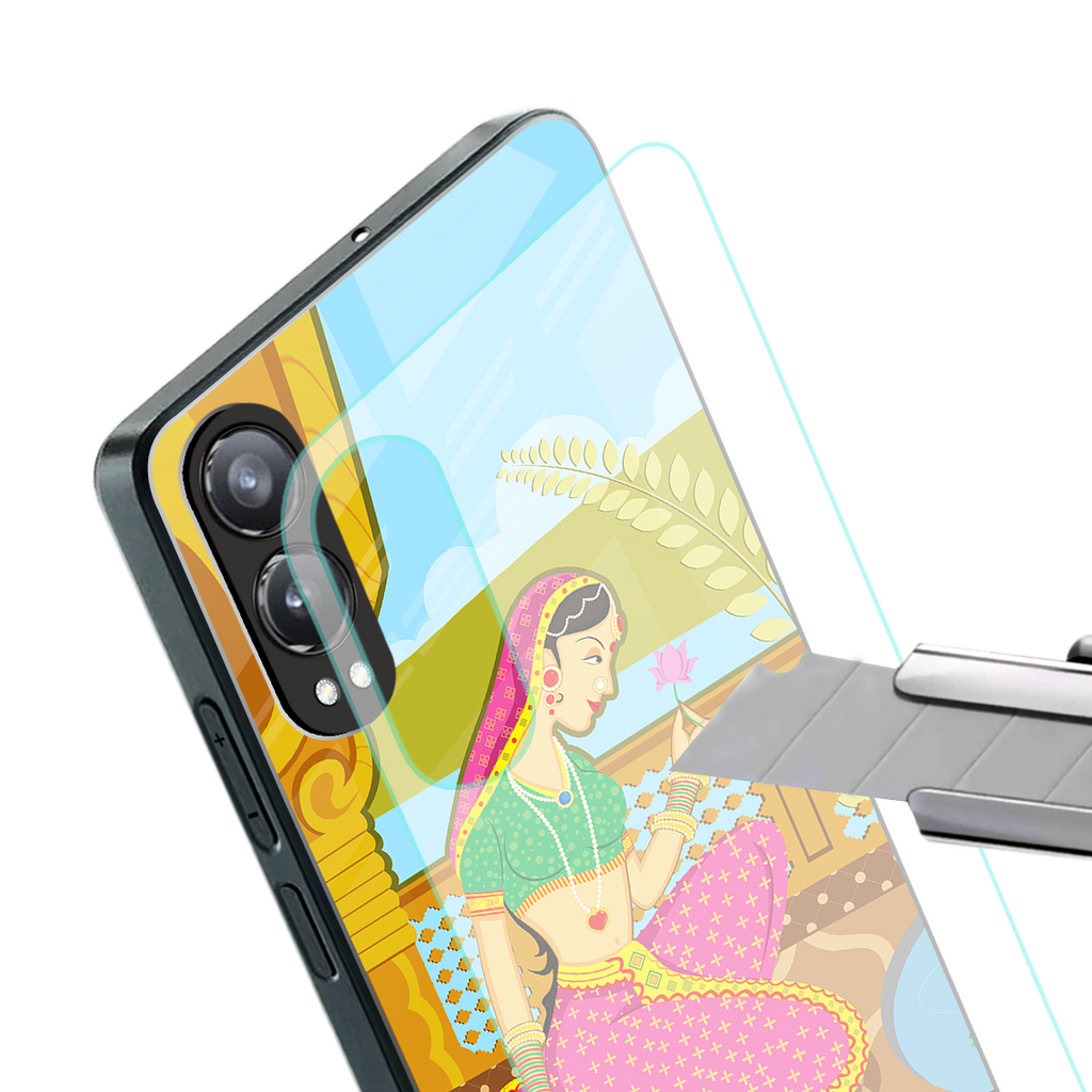 rani back phone cover | glass case for oneplus nord ce 4 lite