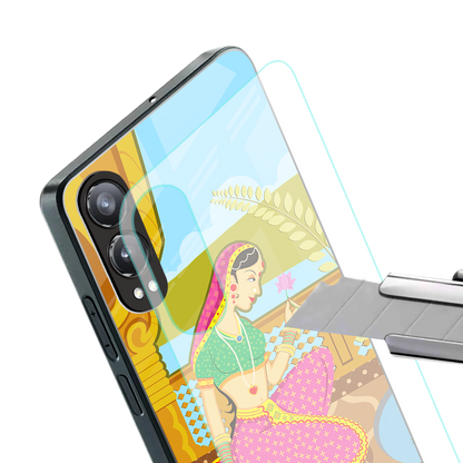 rani back phone cover | glass case for oneplus nord ce 4 lite