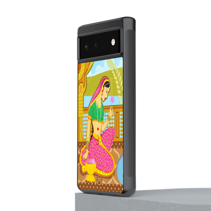 rani back phone cover | glass case for Google Pixel 6A