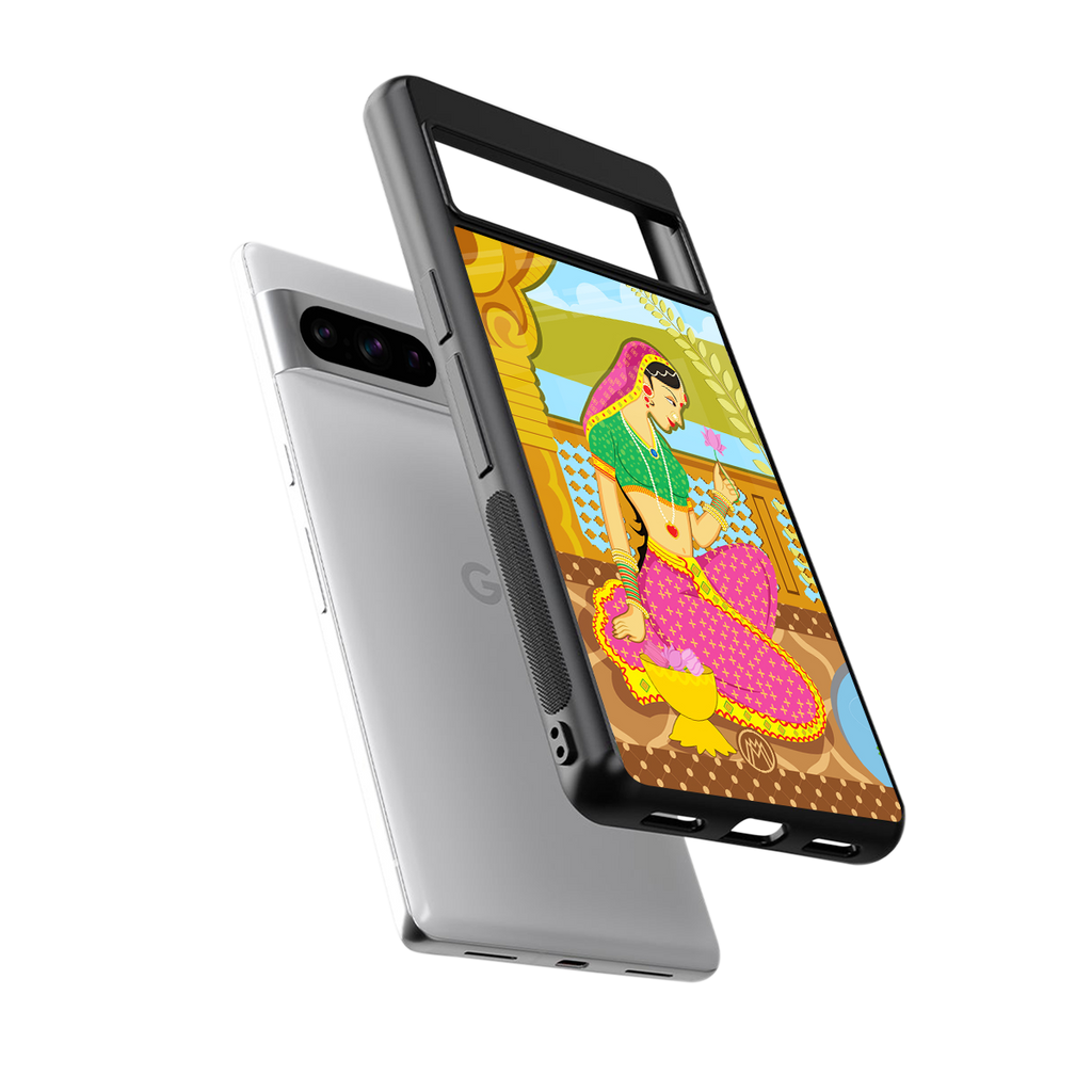 rani back phone cover | glass case for google pixel 8 pro