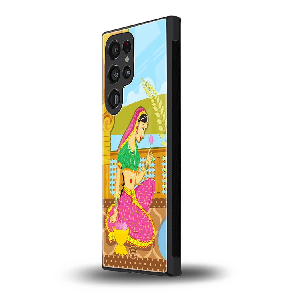 rani back phone cover | glass case for samsung galaxy s23 ultra