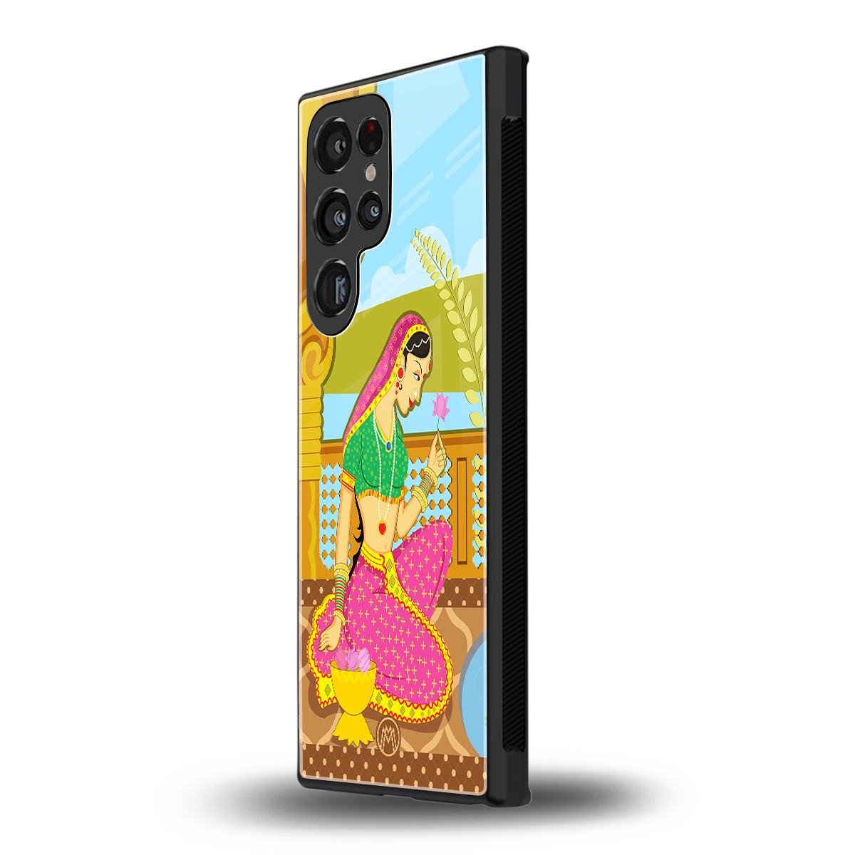 rani back phone cover | glass case for samsung galaxy s23 ultra