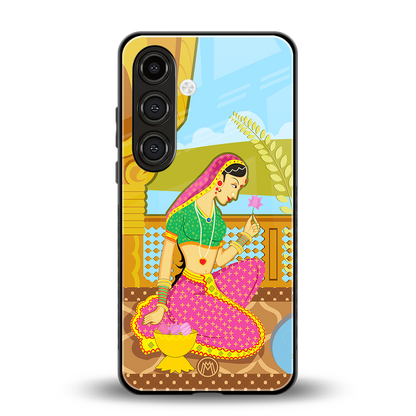 rani back phone cover | glass case for samsung galaxy s24 fe