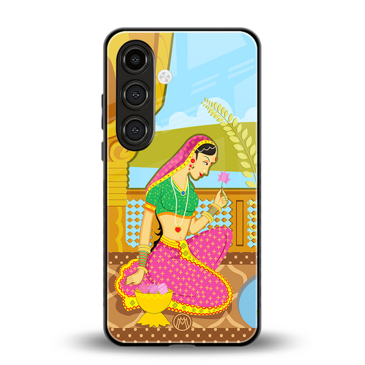 rani back phone cover | glass case for samsung galaxy s24 fe