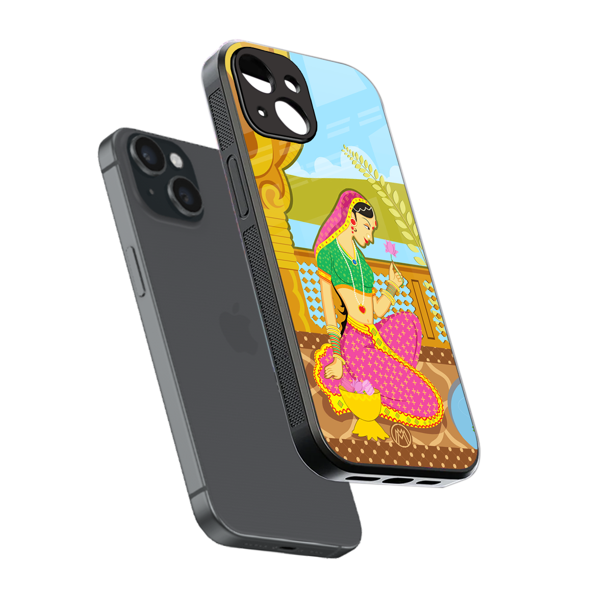 rani back phone cover | glass case for iphone 15