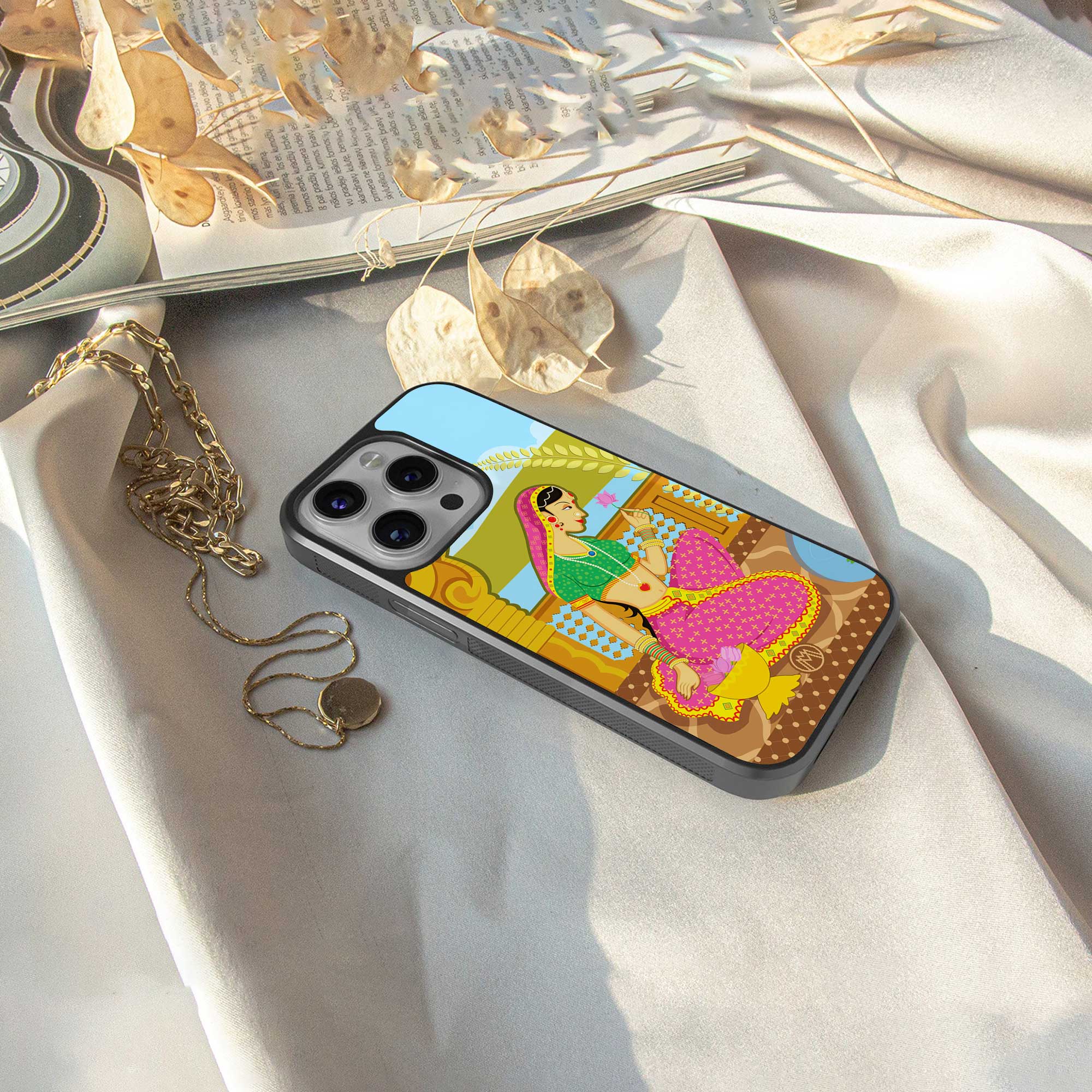 rani back phone cover | glass case for iphone 14 pro max