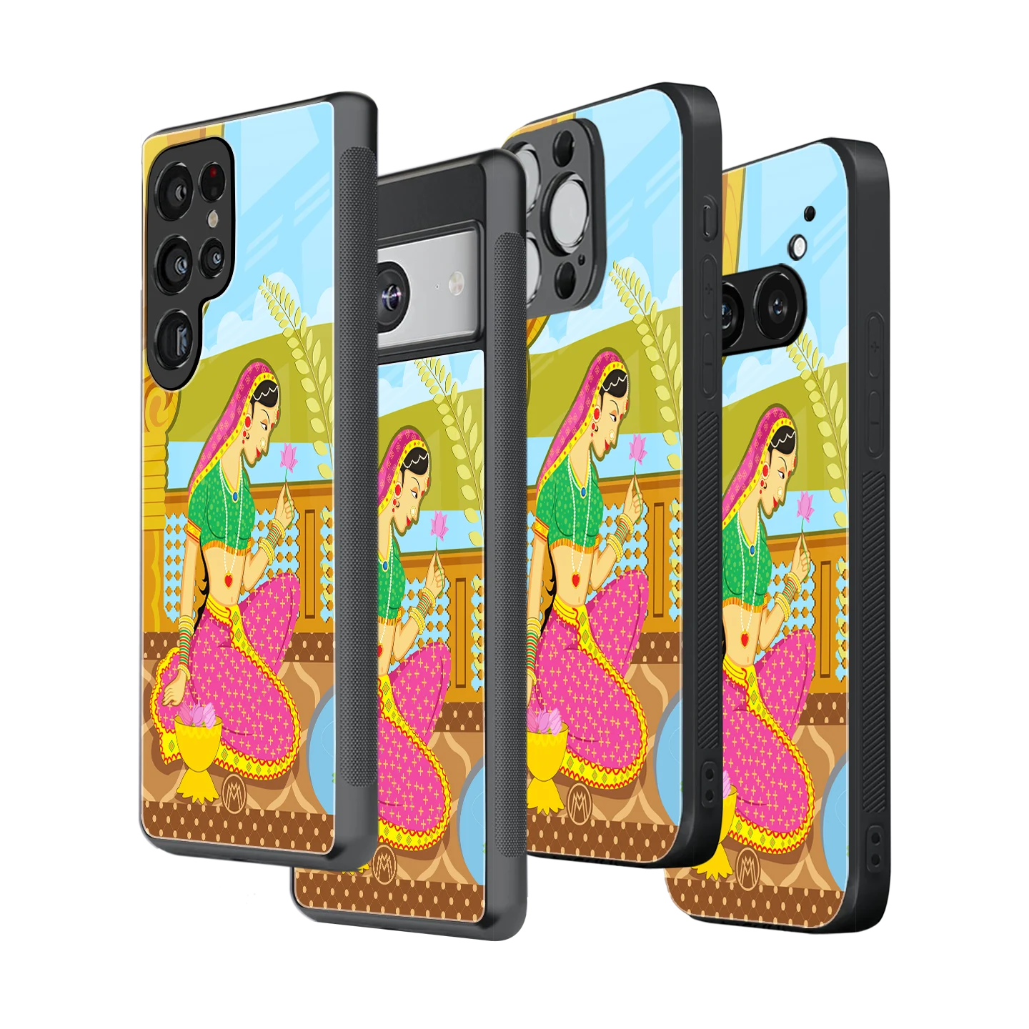 Stylish Glass Back Case for All Smartphones – iPhone, Samsung, OnePlus, Pixel, Redmi, Oppo, Vivo, Motorola