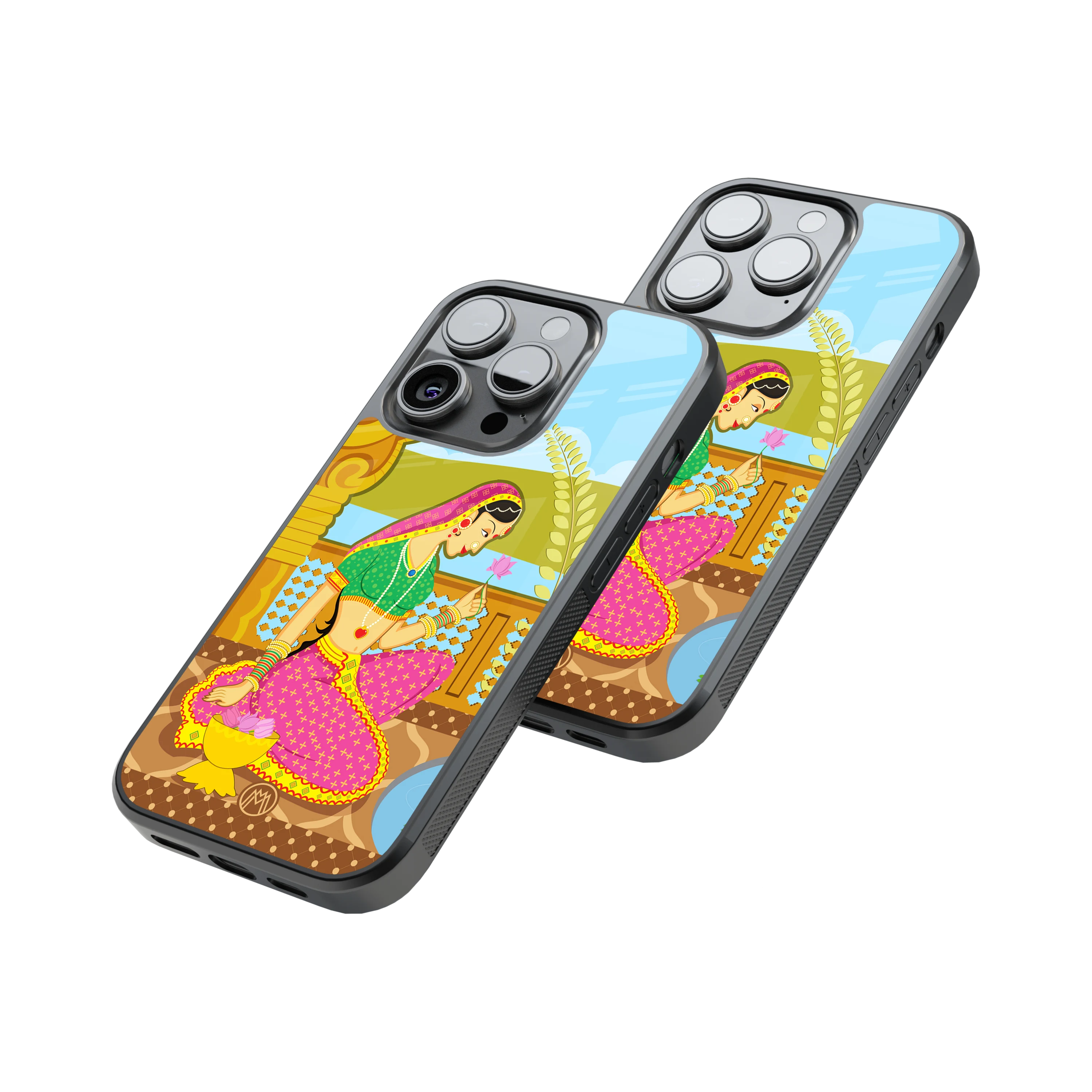Protective Glass Back Phone Case Compatible with iPhone, Samsung, OnePlus, Pixel & More