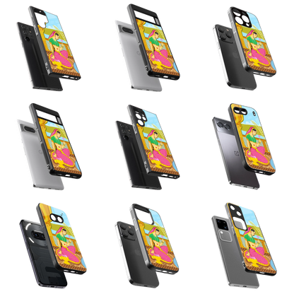 Durable Glass Back Mobile Case for iPhone, Samsung, OnePlus, Google Pixel, Redmi, Vivo, Oppo