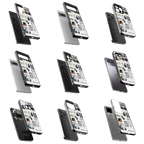 Durable Glass Back Mobile Case for iPhone, Samsung, OnePlus, Google Pixel, Redmi, Vivo, Oppo