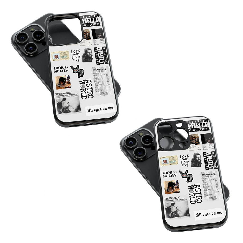 Trendy Glass Back Mobile Case for iPhone, Samsung, Redmi, OnePlus, Google Pixel, Motorola