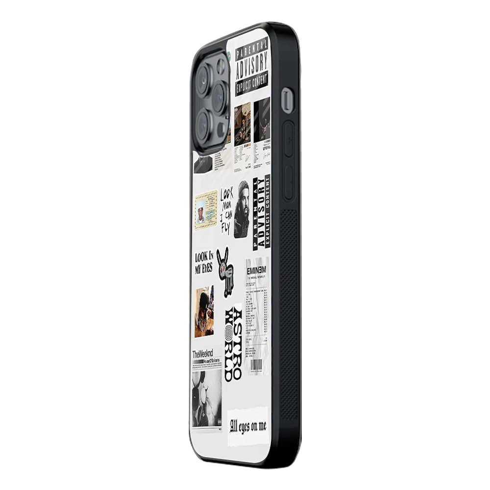 Slim Glass Back Phone Case for Multiple Brands iPhone, Samsung, Redmi, OnePlus, Oppo, Vivo