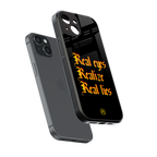 real eyes realize real lies quote back phone cover | glass case for iphone 13 mini