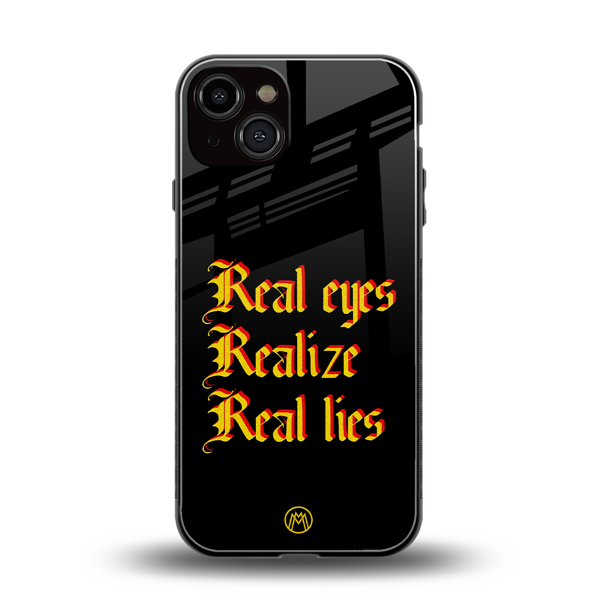 real eyes realize real lies quote back phone cover | glass case for iphone 13