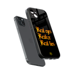 real eyes realize real lies quote back phone cover | glass case for iphone 14 plus