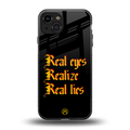 real eyes realize real lies quote back phone cover | glass case for iphone 15