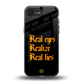 real eyes realize real lies quote back phone cover | glass case for iphone 16e