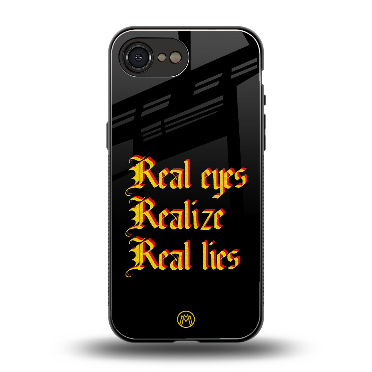 real eyes realize real lies quote back phone cover | glass case for iphone 16e