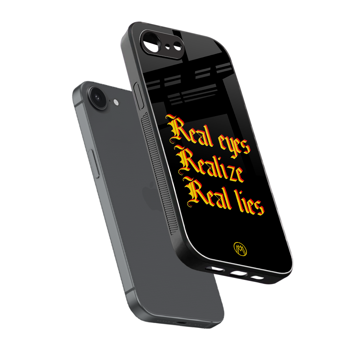 real eyes realize real lies quote back phone cover | glass case for iphone 16e