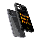real eyes realize real lies quote back phone cover | glass case for nothing phone 2
