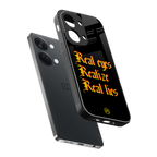 real eyes realize real lies quote back phone cover | glass case for oneplus nord 3